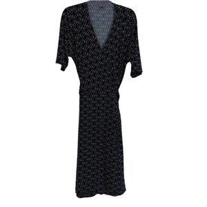 41 Hawthorn Kaitlyn Woman’s Plus Size 2X Navy Midi A Line Fit /Flare dress